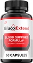 Gluco Extend Capsules - GlucoExtend Advanced Supplement, All Natural Formula to Maintain Healthy Levels, Maximum Strength Formula, Gluco Extend Pills Reseñas (1 Pack - 60 cápsulas)