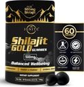 Pure Himalayan Shilajit Gummies – 75%+ Ácido Fulvico, Alta Potencia Oro Grado – Blend for Energy, Vitality & Immune Support, Travel - Friendly, Tamarind Flavor – 60 Gummies