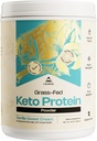 LevelUp Keto Protein, with Collagen Peptides, Energizing MCT, Whey Isolate Protein, Ketogenic Protein Powder Supplement - Vanilla Sweet Cream