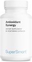 Supersmart - AntiOxidant Synergy - with Tumeric Curcumin & Alpha Lipoic Acid | Non-GMO & Gluten Free - 60 Vegetarian Capsules