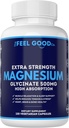 Magnesium Glycinate 500mg Pura Noche de dormir, 120 cápsulas, alta absorción - No GMO, Gluten Gratis, Vegan, Orgánico - Suplemento para el sueño, corazón de salud Nervios, huesos, músculos - Masiva 4 Mes de suministro