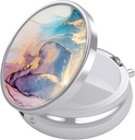 Nipichsha Pill Box, Small Pill Case for Purse & Pocket, Cute Travel Medicine Organizer, Portable Medicine Container Holder to Hold Vitamins, Medication, Fish Oil &amp; Supplement, Ink Pink Marble