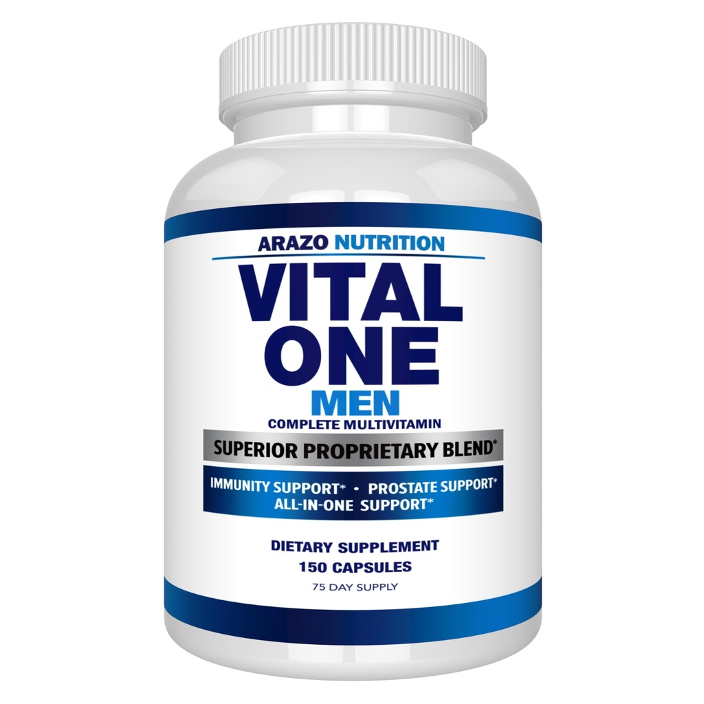 Arazo Nutrición Vital One Multivitamínico para Hombres – Suplemento Alimentario diario - 150 Vegan