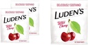 Ludens Wild Cherry Throat Drops, Pack de 2, 90 gotas cada una para Sore Throat Relief