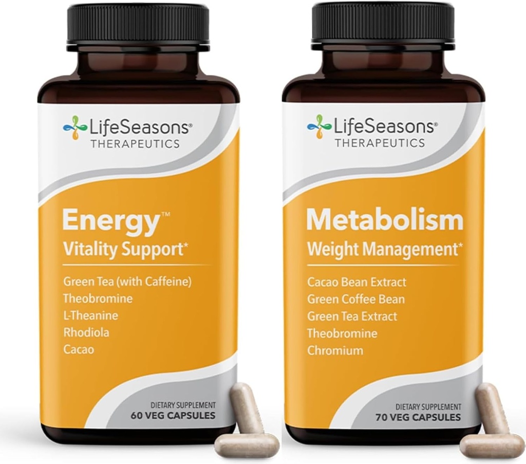 Metabolismo Control de peso " Suplemento de bosificación de energía - Natural Appetite Suppressant - Curbs Cravings - té verde, grano de café, cromo, cacao " Theobromine - 130 cápsulas