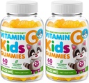 DR. MORITZ Vitamina C Gummies for Kids &amp; Adults 240 mg - Immune Support Vitaminas Chewable de bajo azúcar para niños pequeños - Suplemento dietético sin gelatina (Citrus Flavor) (120 Conde)