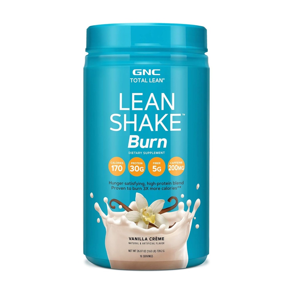 GNC Total Lean Shake Burn - Vanilla Crème (16 Servings)