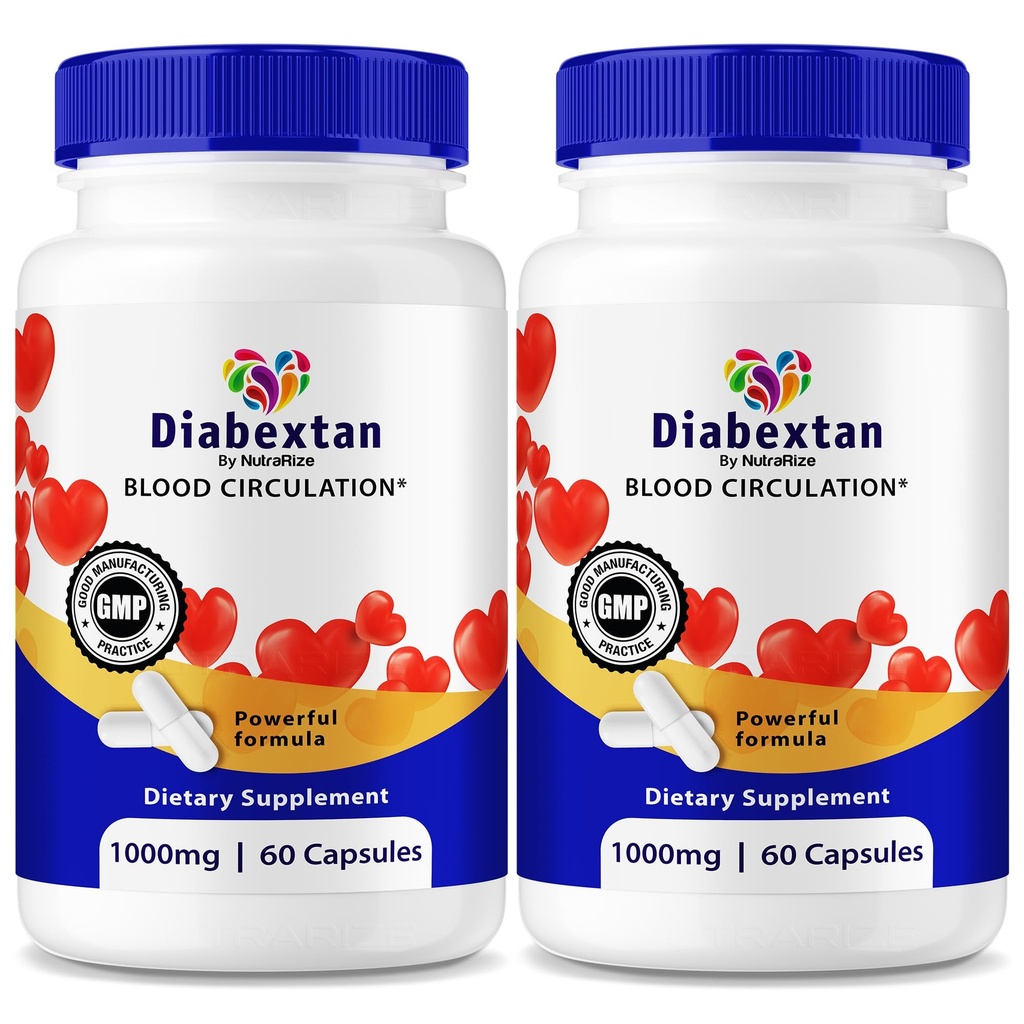 NutraRize (2 Pack) Diabextan Capsules - Natural Formula for Healthy Levels, Comprehensive Support, Vitamin Capsule to Maintain Overall Wellness, Glyco Optimizer Reviews (120 Capsules)