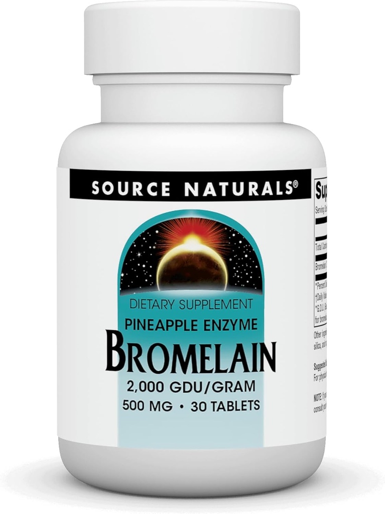 Fuente Naturals, Inc. Bromelain 500mg 2000GDU 30 Tablet
