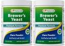 Best Naturals 2 Pack 100% Pure Brewers Yeast Powder - 16 oz - Supports for increased Breast Milk Supply During Breastfeeding, Lactation, Digestive Health
