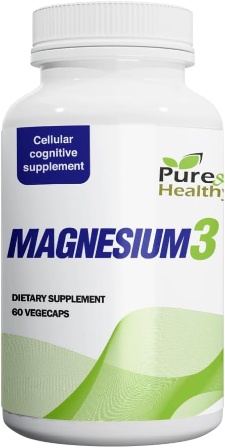 Magnesio puro y saludable3 300mg de magnesio Glycinate, Malate, " Citrato para los músculos, Nerves, Stress, " Energy