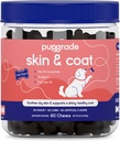PupGrade Skin &amp; Coat Soft Chew Supplement for Dogs – Supports Healthy Skin, Coat, and Immune Function - Rich in Natural Fish Oil, Omega Fatty Acids, and Vitamins – 60 Soft Chews