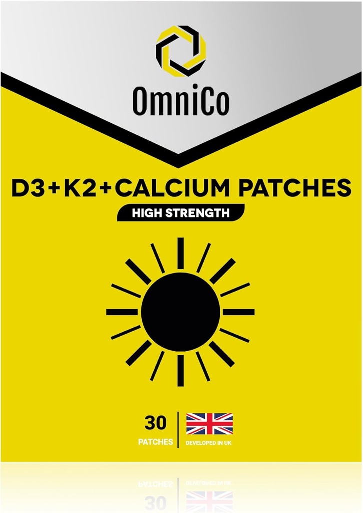 OmniCo - D3 + K2 + Patches de calcio – 30 Pack