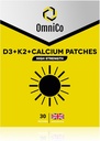 OmniCo - D3 + K2 + Patches de calcio – 30 Pack