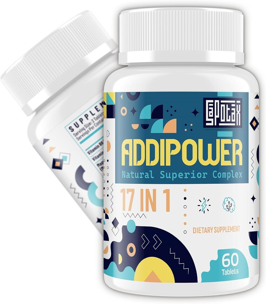 Suplemento cerebral 17-en-1 con extractos herbarios, vitaminas y ácidos aminoácidos (60 tablas)