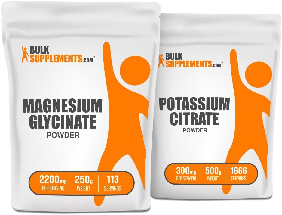 Magnesio Glycinate 250g + Potasio Citrate 500g Bundle