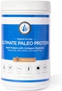 Ultimate Paleo Protein Powder  Premium Grass Fed Beef Protein with Collagen Peptides ← Paleo Friendly, Gluten Free, Keto Friendly, No Artificial Sweeteners or Preservatives - Chocolate, 30 Servings
