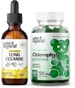 Wild &amp; Organic Lung Cleanse Tincture 2 fl oz " Chlorophyll Gummies 60 Chews
