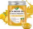 10OZ Wildcrafted Organic Sea Moss Gel,Irish Seamoss Gel Hecho con frutas frescas reales,Gluten-Free limitadaVegan Amistad con Non-GMO Superfood (Mango Pineapple)