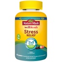 Nature Made Wellblends Stress Relief Gummies, L theanine 200mg para ayudar a reducir el estrés, con GABA 100mg, el mismo día Stress Support, 40 Strawberry Flavor Gummies