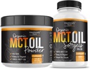 Intencionally Bare MCT Oil Powder (50 Servings) y MCT Oil Capsules Bundle
