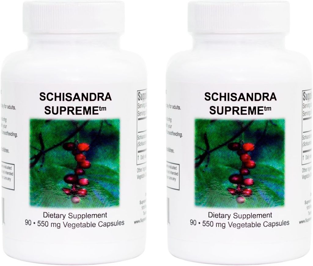 Alta Nutrición Schisandra Supreme, 90 Pure Schisandra Fruit Vegetarian 90 Capsules (Pack of 2)