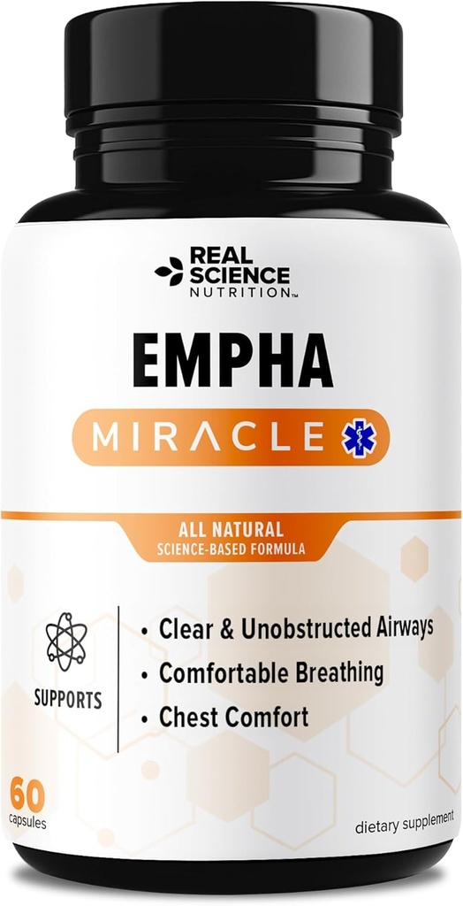 Ofrece Milagro de Empha, Respirar Fácil con Muco Reducido y Tosado, Un Suplemento Natural para Salud Respiratoria y Alivio