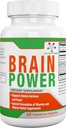 Spectra Vitamins Brain Power, Supports Focus, Nootropics, Mejora la memoria, la alerta para hombres &amp; mujeres, Ginkgo Biloba, Gotu Kola, 60 cápsulas,