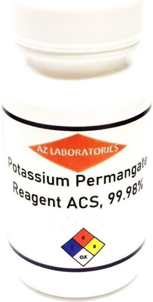 Potasio Permanganate Reagent Grade / 8 OZ/Free Flowing Powder/Detox Pro Health/Same Day Ship/USA Made/ 100%