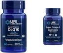 Super Ubiquinol CoQ10 con soporte Mitocondrial mejorado, ubiquinol CoQ10 & Super Omega-3 EPA/DHA Fish Oil, Sesame Lignan &amp; Olive Extract - Omega 3 Suplemento