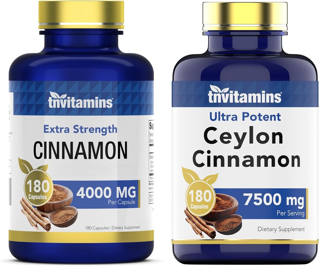 tnvitamins Complejo de canela y canela de Ceilán