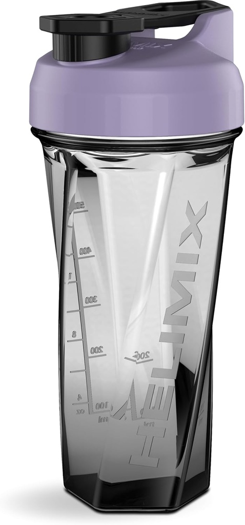 HELIMIX 2.0 Vortex Blender Shaker Bottle Holds upto 28oz  No Blending Ball or Whisk Silencio EE.UU. Hecho ← Portable Pre Workout Whey Protein Drink Shaker Cup ¦ Mixes Cocktails Smoothies Shakes ← Top Rack Safe