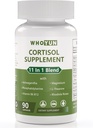 Suplemento de Cortisol para Mujeres, 11 en 1 Bajo Cortisol Blend con Ashwagandha, Phosphatidylserine, Magnesium, L-Theanine, Vegan, 90 capsules