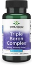 Complejo Triple de Borón Swanson - Salud de Huesos y Apoyo Conjunto Suplemento Mineral - Citrate, Aspartate, Glycinate (250 cápsulas)