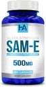 High Strength 500mg SAM E Supplement ← S-Adenosyl Methionine SAMe Supplement for Bone Joint " Mood Support for Men and Women ANTE Vegan Non-GMO " Made in US cGMP Labs (180 Veggie Capsules)