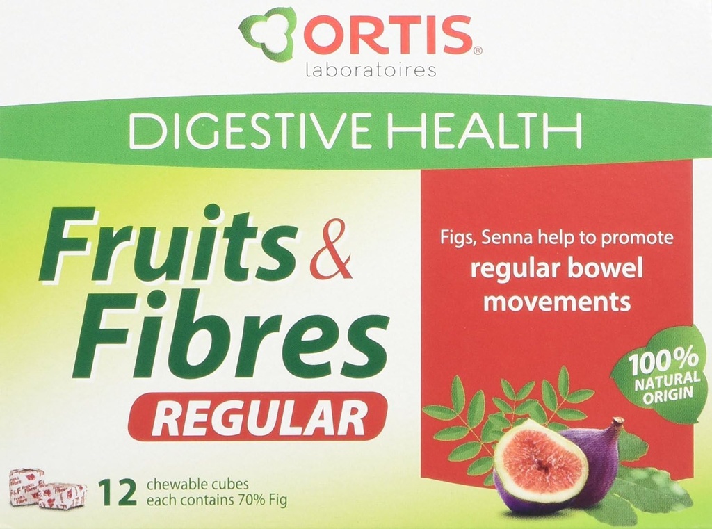 Ortis Fruit &amp; Fibre Cubes 12 cubos de fruta