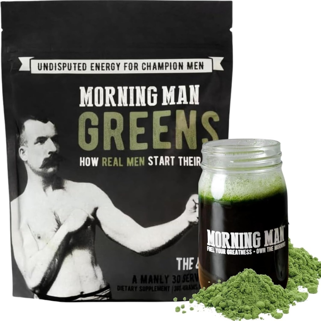 Mejor Tasting Greens Probiotic Superfood Mix, 95mg Caffeine, Kick Start Your Morning, 75+ Vitaminas, Green Tea &amp; Coffee Extracts, Digestive Enzymes, Gluten Free, Vegan, Energy, Gut Health, 30 Servings