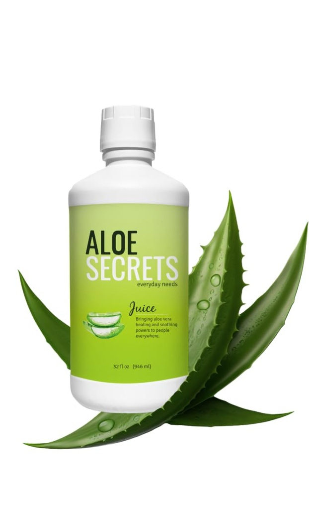 ALOE SECRETS Aloe Vera Juice - Revitalize Your Wellness - Unflavored, 32oz - Enhance Digestion, Nourish Skin, Hydrate - Bono: E-Book Incluido