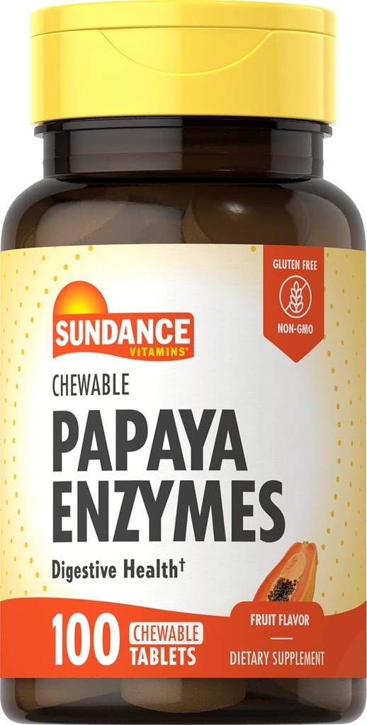 Sundance Chewable Papaya Enzyme - 100 Tablets
