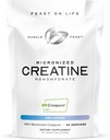 Muscle Feast Creapure - Micronized Creatine Monohydrate Powder  Premium Pre-Workout o Post-Workout ← Creatine for Women ' Men TEN Easy to Mix, Vegan, Gluten-Free, Safe and Pure (Unflavored, 250g)