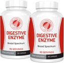 Silver Fern Brand Ultimate High Potency Digestive Enzyme Suplemento - 2 Botellas - 100% cobertura intestinal - Confort Digestivo - Mejorar la Tolerabilidad Alimentaria