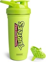 Smartshake TMNT Refuerzo Acero Inoxidable Protein Shaker Botella - No aislado Unisex Gimnasio Botellas Metal Shaker - 900 ml  durable 30 oz - Leakproof Screw-on Lid - BPA Free TEN (Light Green)