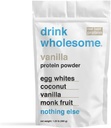 Beba sano Vainilla Egg White Protein Powder Silencio para Sensitive Stomachs Silencio Gut Friendly Silencio Additivo &amp; Dairy Free Silencio Sin Dulces Artificiales Silencio Sin Bloating, Farts o Gas Silencio No Constipación o Diarrea