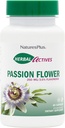 Natures Plus Herbal Actives Passion Flower - 250 mg, 60 Vegan Capsules - Promociona la calma natural - Vegetariano, libre de gluten - 60 Servings