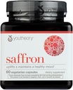 Youtheory Saffron Advanced Dietary Supplement, Elevates Mood & Mental Focus, 60 cápsulas