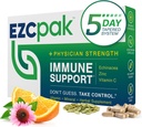 EZC Pak 5-Day Tapered Immune Support Booster - Vitamin Immune Support Suplemento, Echinacea, Zinc Vitamin C, Vitaminas para Immune System Support, Immune Boosters for Adults - Immune Support Vitaminas