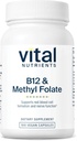 Vital Nutrients Vitamina B12 &amp; Methyl Folate peru Vegan Methylated Folate &amp; B12 Suplemento TEN 5-MTHF Plus B12 Apoyo Nervous System &amp; Metabolism* TEN Gluten, Dairy, Soy Free TEN 100 cápsulas