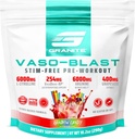 Suplementos de granito Vaso Blast, Rainbow Candy Flavor, Stimulant-Free Pre Workout para Hombres con Extracto de Grapeseed, Arginine Nitrite, " VasoDrive-AP para Max Pump (20 Servings)