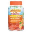 Gluten Free, Orange, Tangerine y Raspberry Flavors - 45 Condes de Emergen-C 750mg Vitamina C Gummies para adultos, Immunity Gummies con vitaminas B