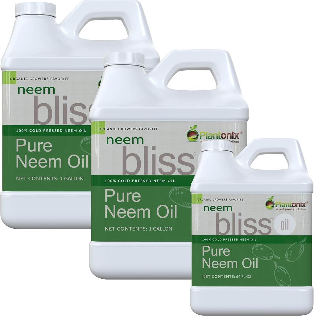 Neem Bliss (2.5 Gallons) - Pure Neem Oil Concentrate - 100% Cold Pressed Neem Oil - All-Natural Neem Oil Concentrate - Pure Neem Oil Extract - Unrefined Neem Oil for Hair - Neem Seed Oil Concentrate